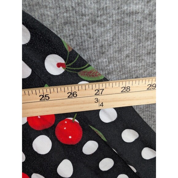 FANCYQUBE Polka Dot Cherry Print Skirt Zipper Detail Women's Feminime - Picture 10 of 16